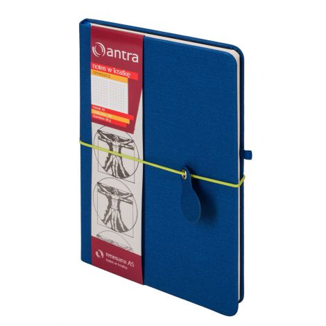 Notes Antra Renesans A5/96/80g kratka, Granatowy